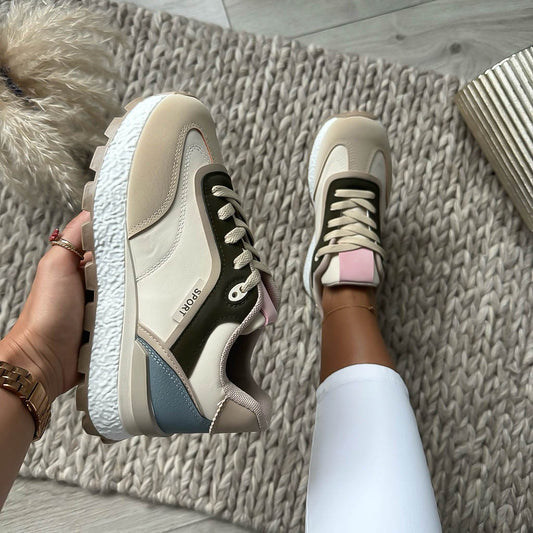 Adidasi dama casual bej LA240 N12-2