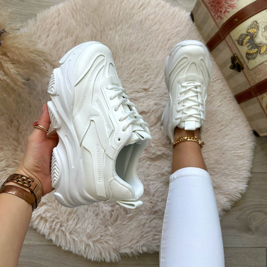 Adidasi dama casual albi, LA247 N4-4