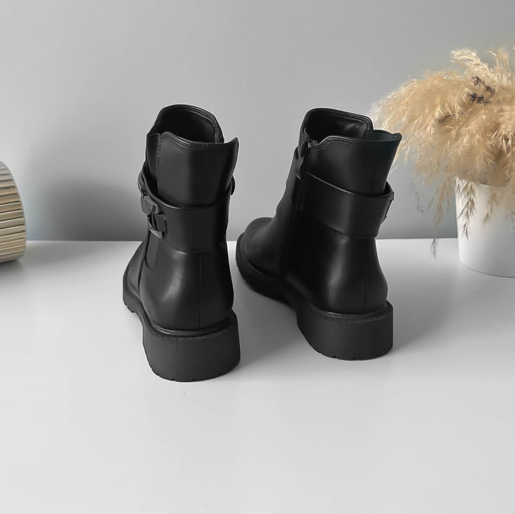 Ghete dama casual negre LA506