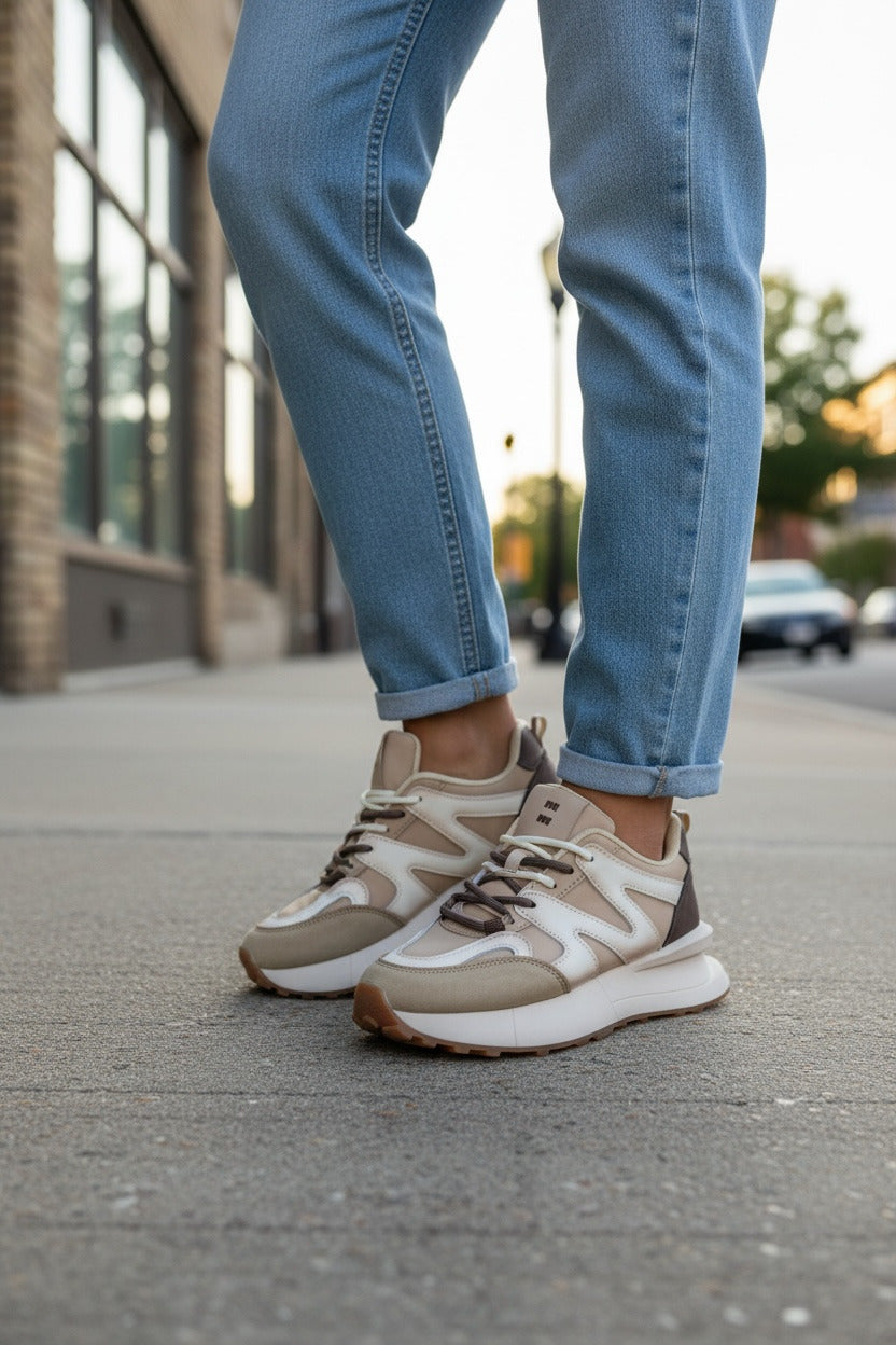 Adidasi dama casual bej si maro R01