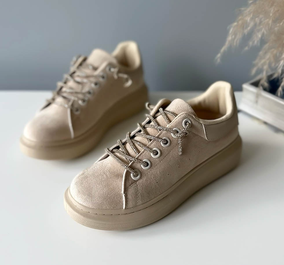 Adidasi dama casual bej WW087 A2-3