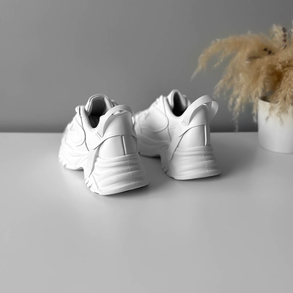 Adidasi dama casual albi WW096 T55-1