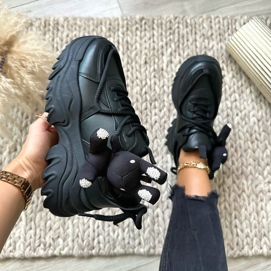 Adidasi dama casual negri WW227 T5-3