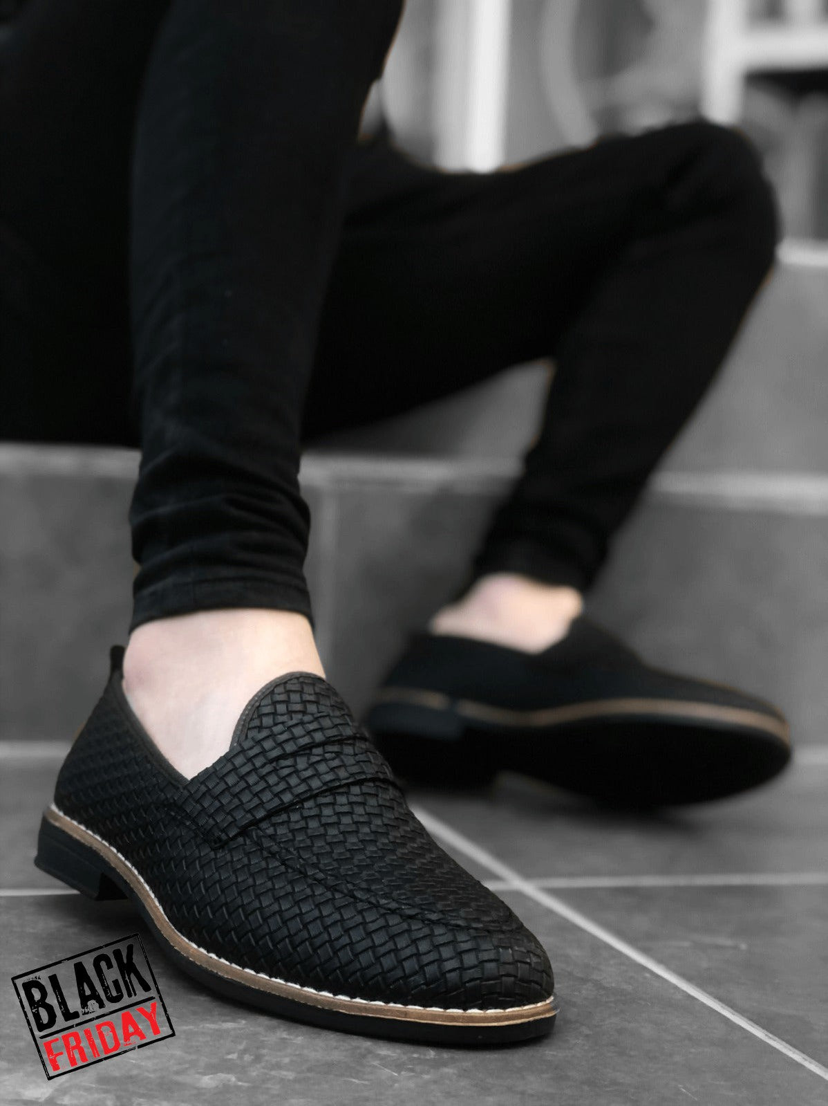 Mocasini barbati negri 12317