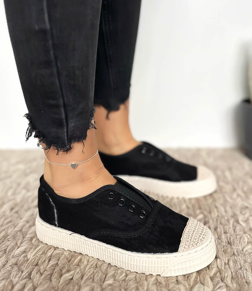 Espadrile dama casual negre Y601 a24-1