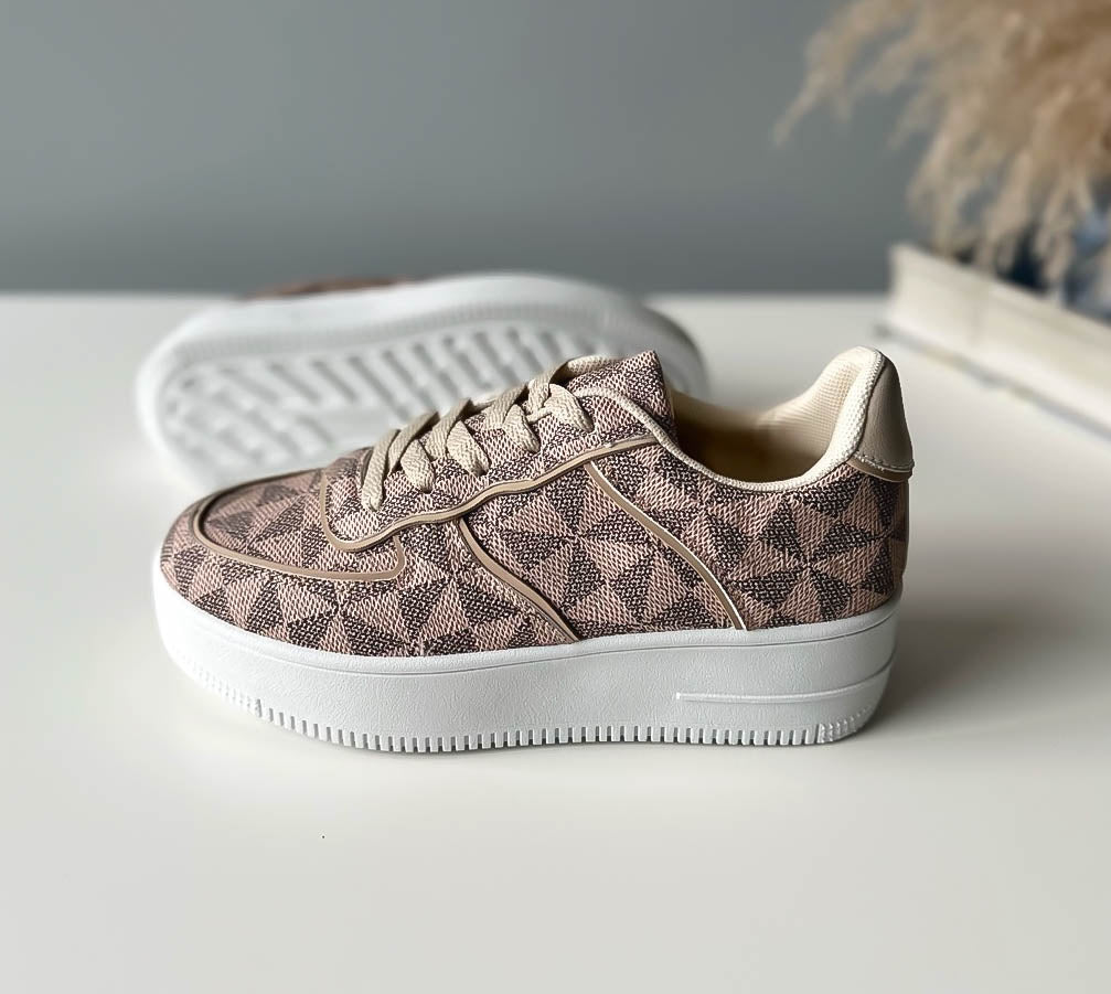 Adidasi dama casual camel YSX142