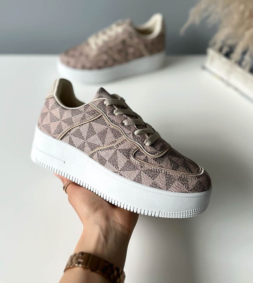 Adidasi dama casual camel YSX142