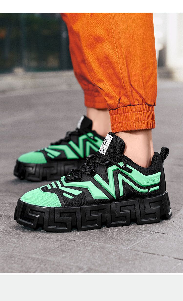 Adidasi barbati VSC negru cu verde 081