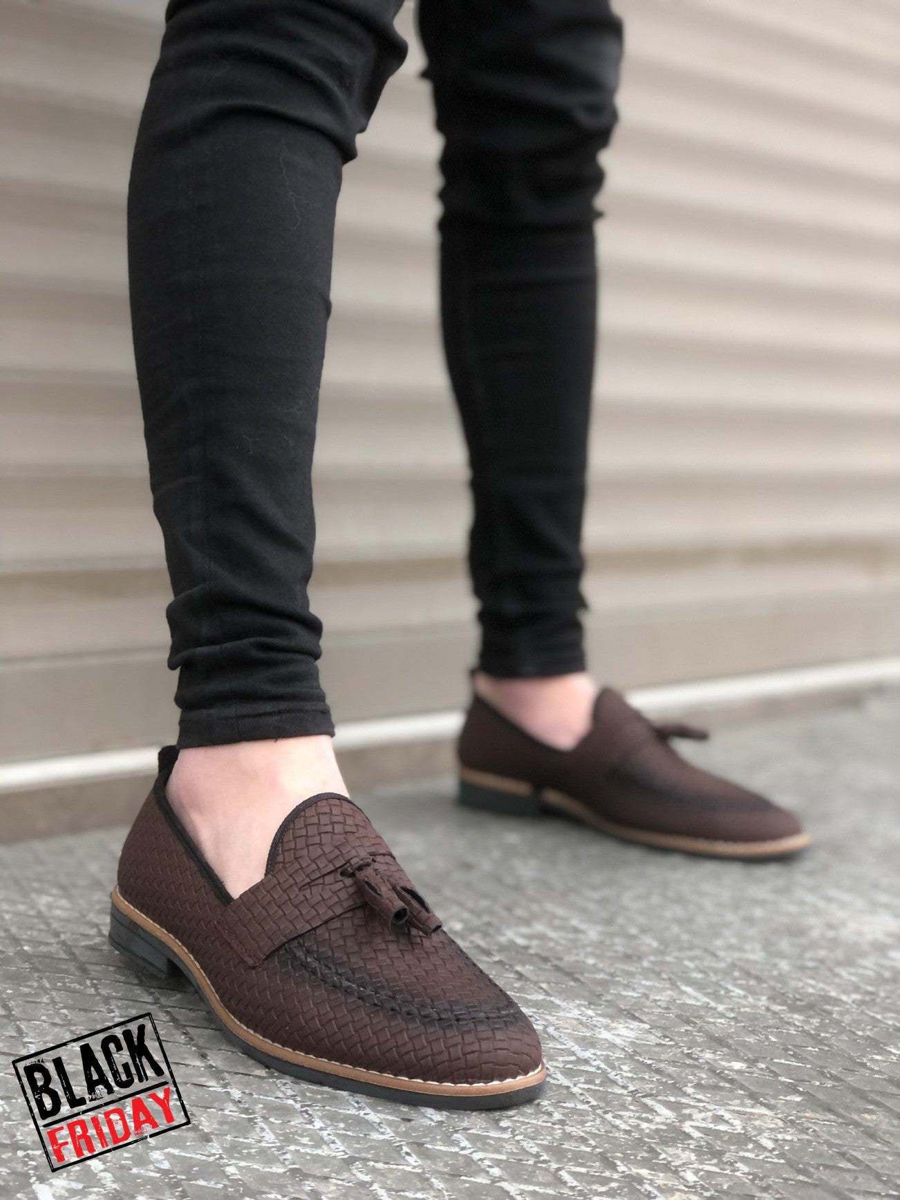 Mocasini barbati maro 12217