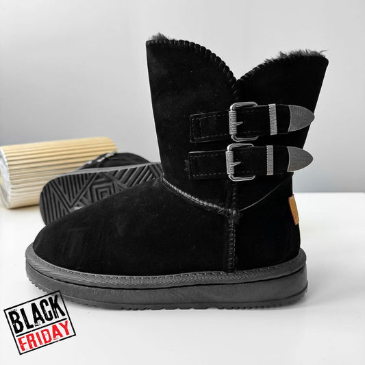 Ghete dama imblanite casual negre 122 T14-3