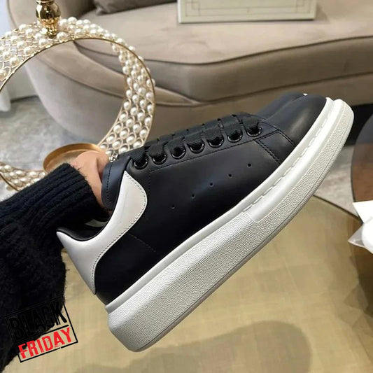 Adidasi barbati casual negru cu alb 12364