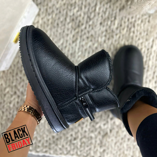 Ghete dama imblanite negre 125 T14-3