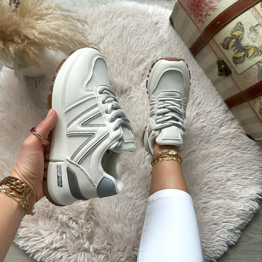 Adidasi dama casual albi 30664 N13-4