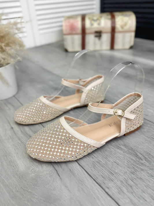 Sandale dama bej 521