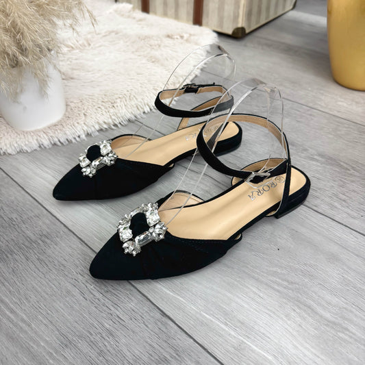 Sandale dama negre 522 T54-2