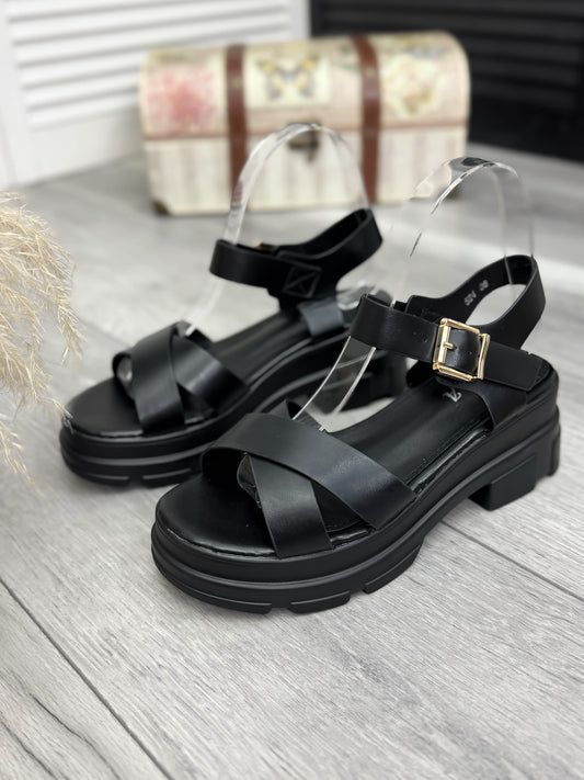 Sandale dama negre 524