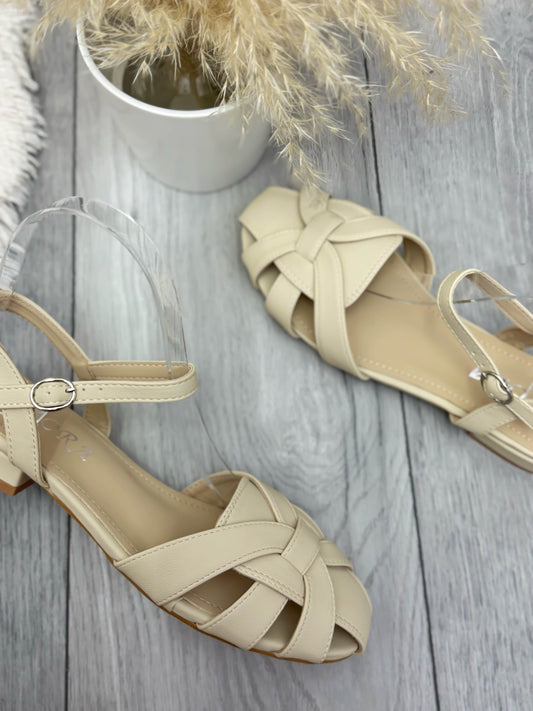 Sandale dama crem 620