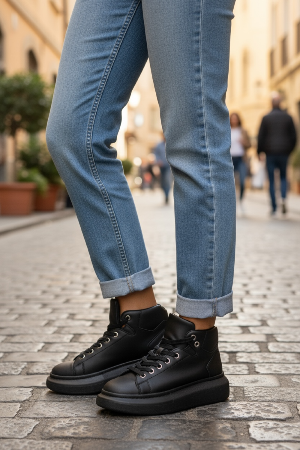 Adidasi dama casual negri, inalti, 6616