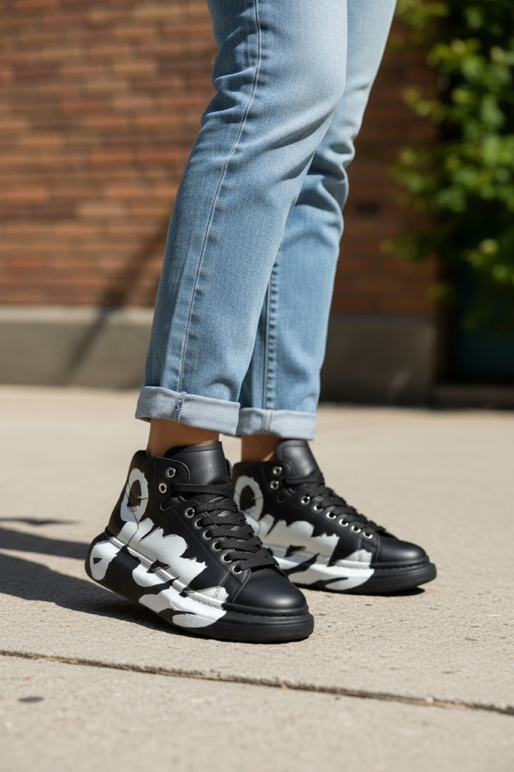 Adidasi dama casual negri , inalti, 6620