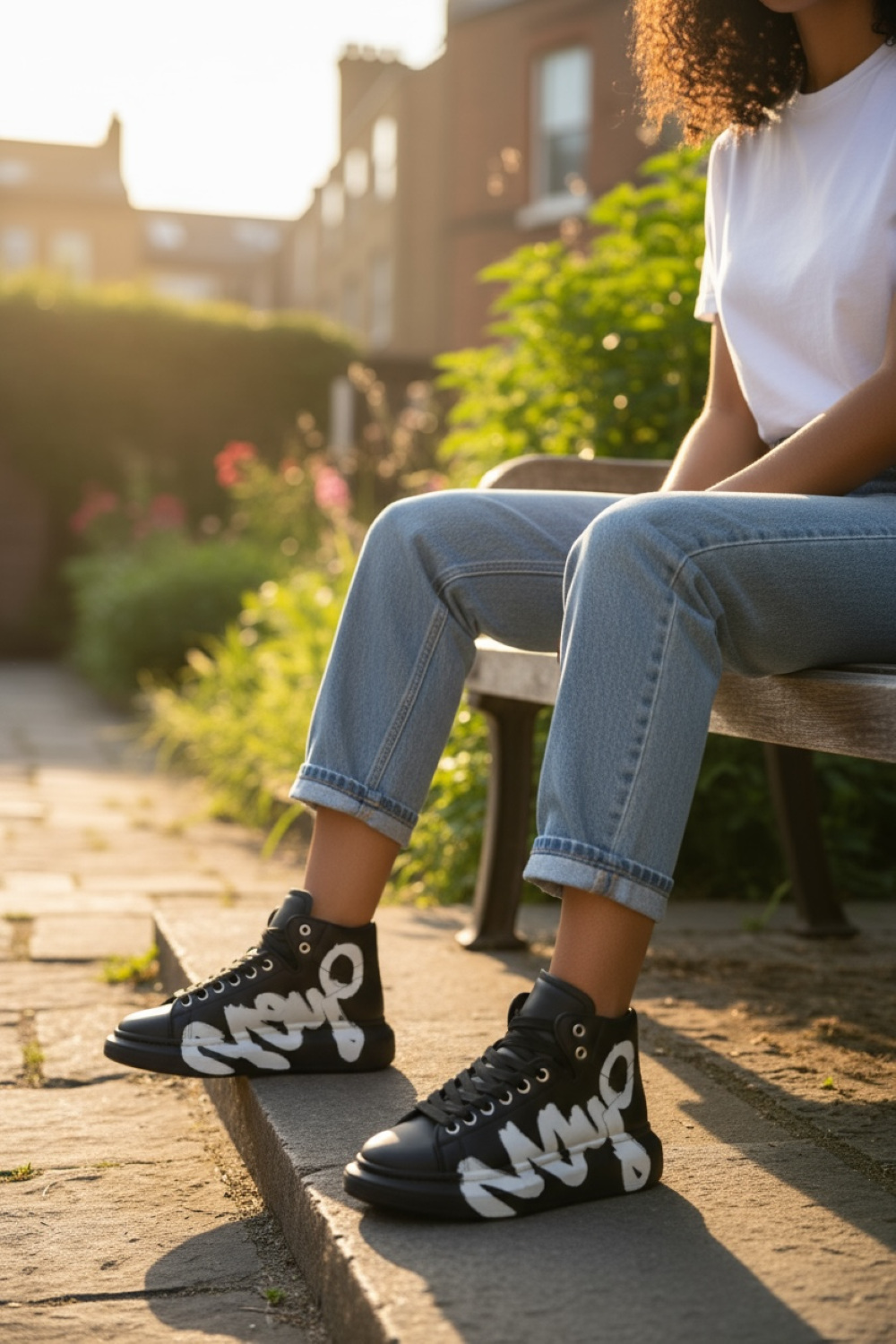 Adidasi dama casual negri , inalti, 6620