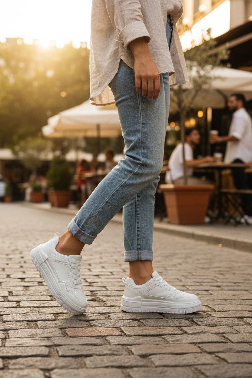 Adidasi dama casual albi 8002