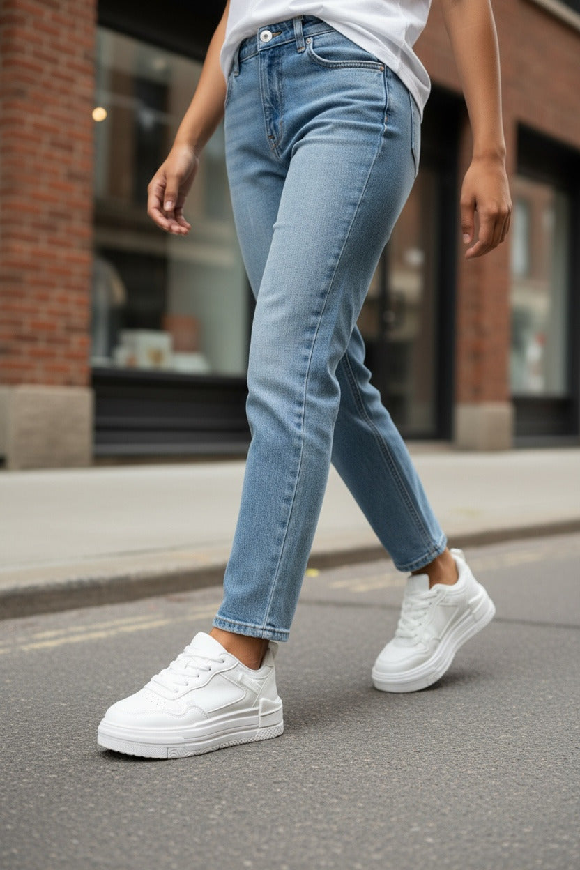 Adidasi dama casual albi 8002