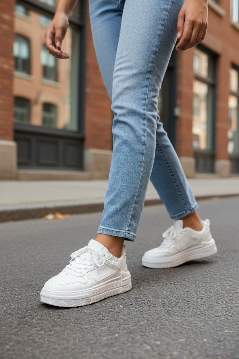 Adidasi dama casual albi 8002