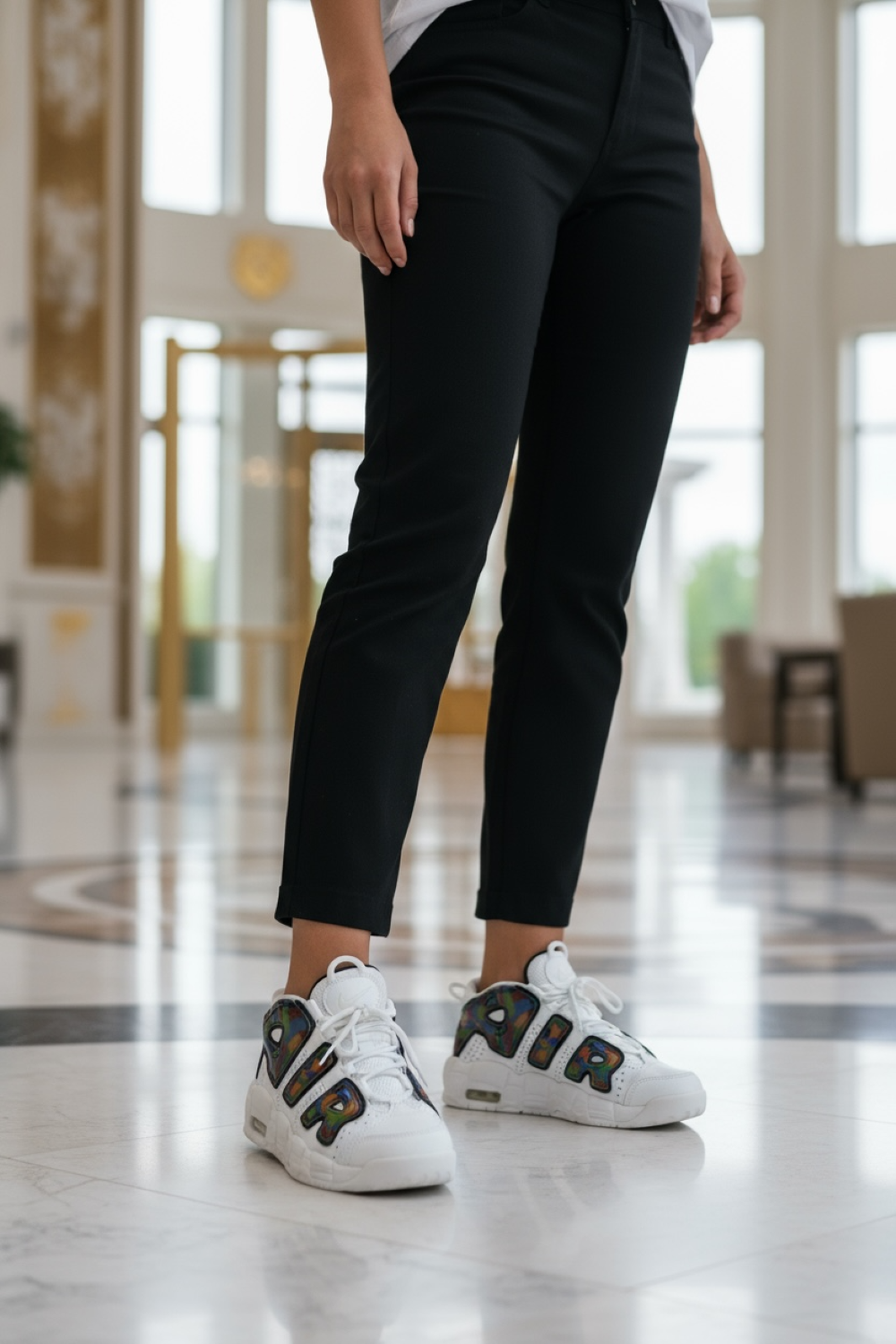 Adidasi dama casual albi , inalti, AIR20