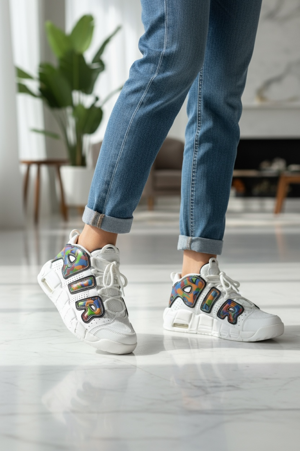 Adidasi dama casual albi , inalti, AIR20