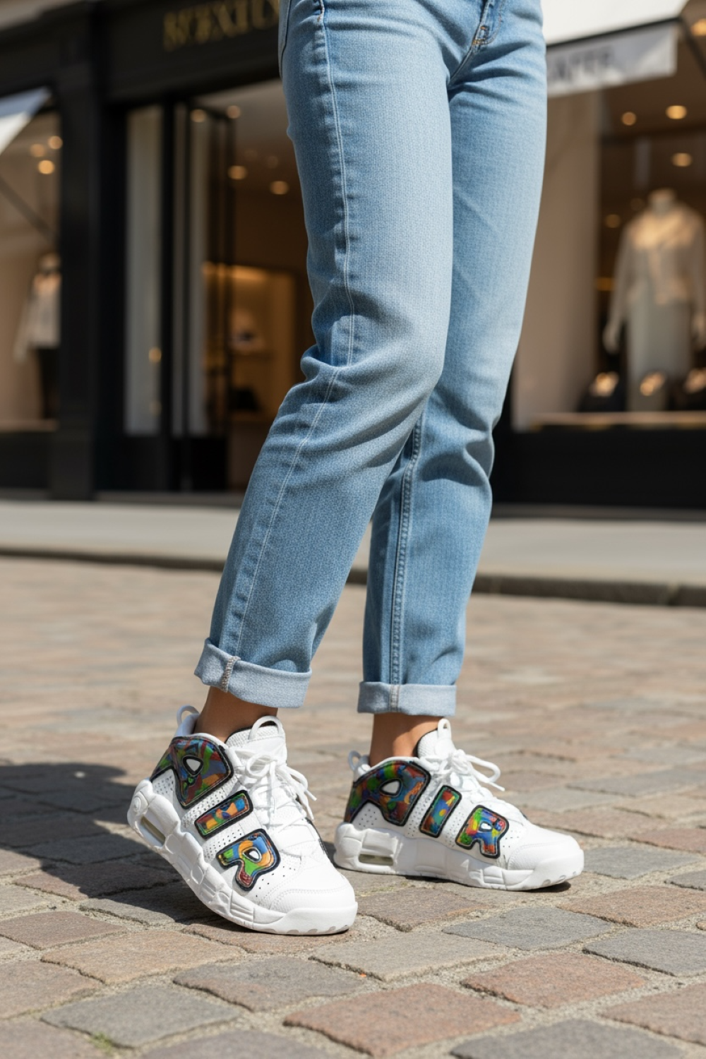 Adidasi dama casual albi , inalti, AIR20