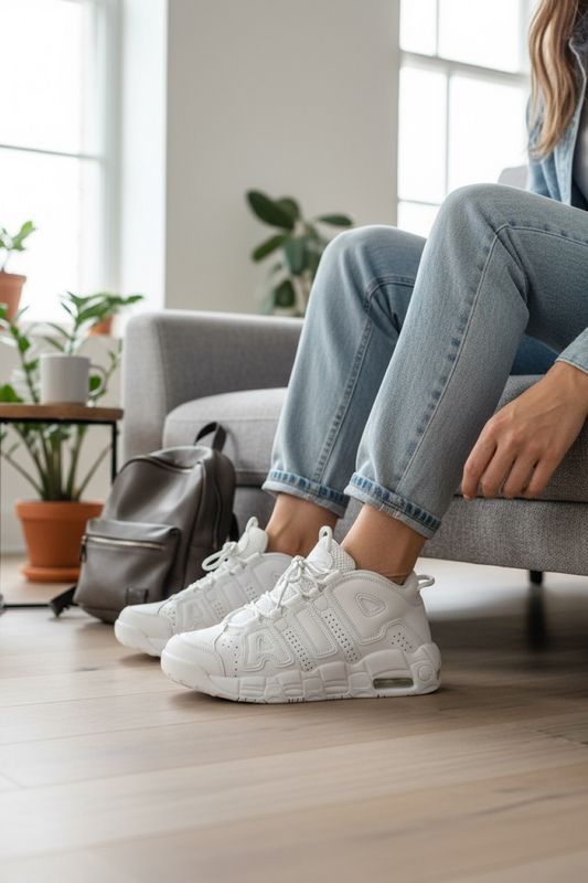 Adidasi dama casual albi , inalti, AIR50