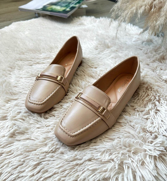 Mocasini eleganti dama, GN606, bej A41-2