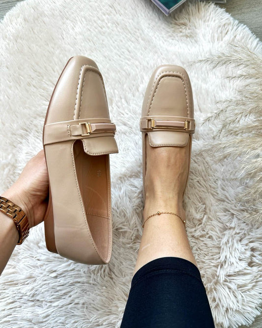 Mocasini eleganti dama, GN606, bej A41-2