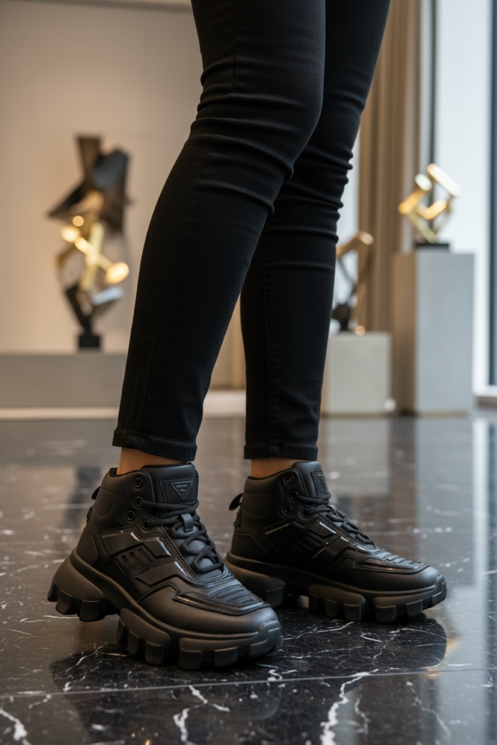 Adidasi dama casual negri , inalti, H50