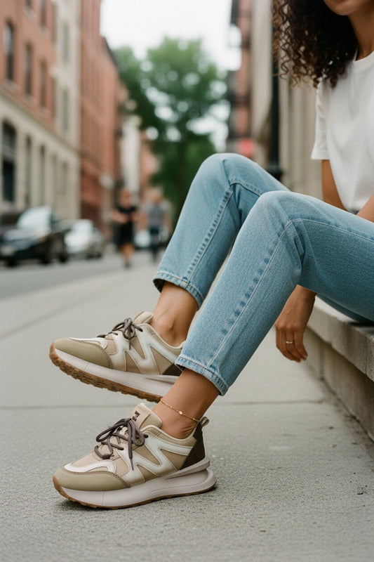 Adidasi dama casual bej si maro R01