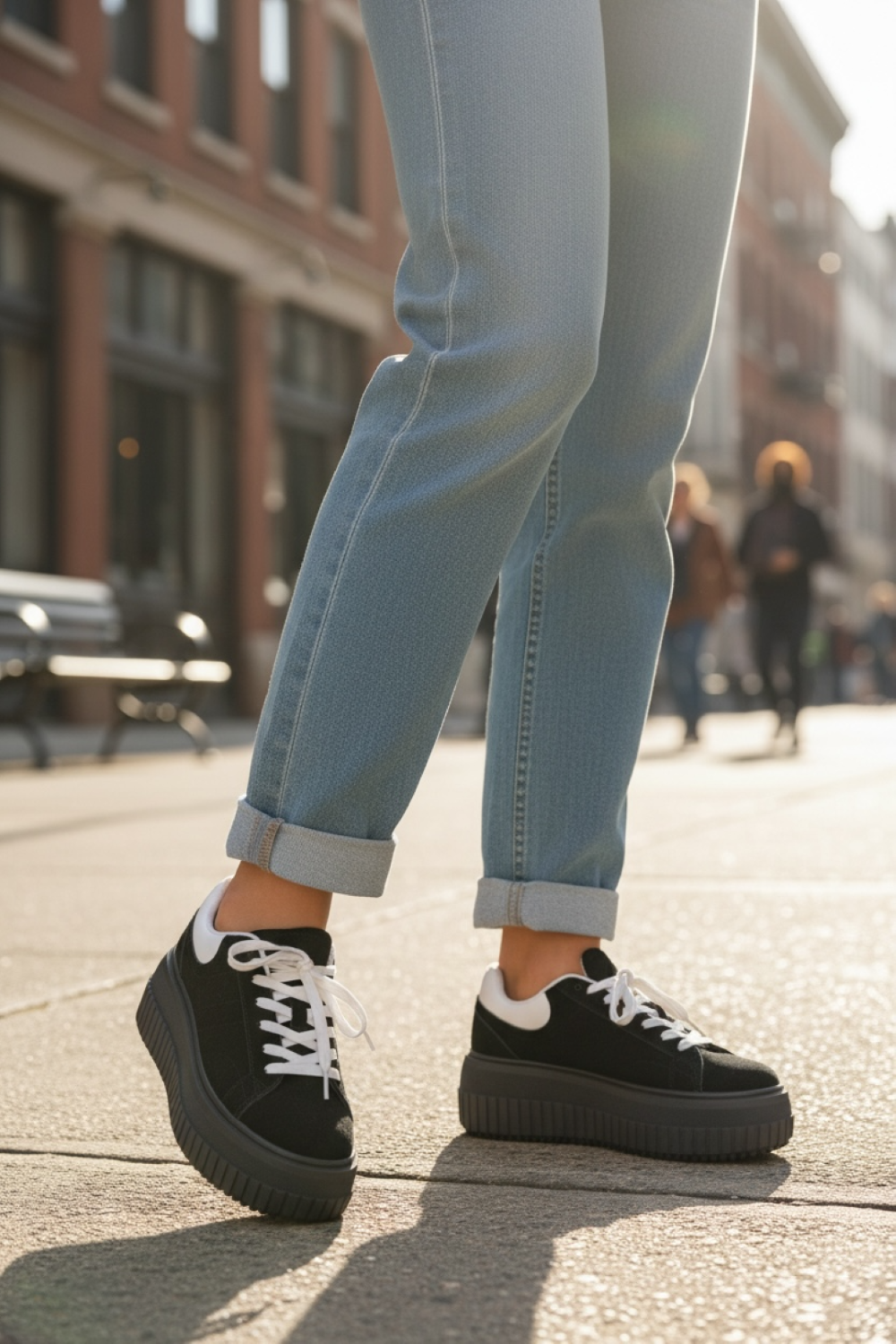 Adidasi dama casual negri ZH12