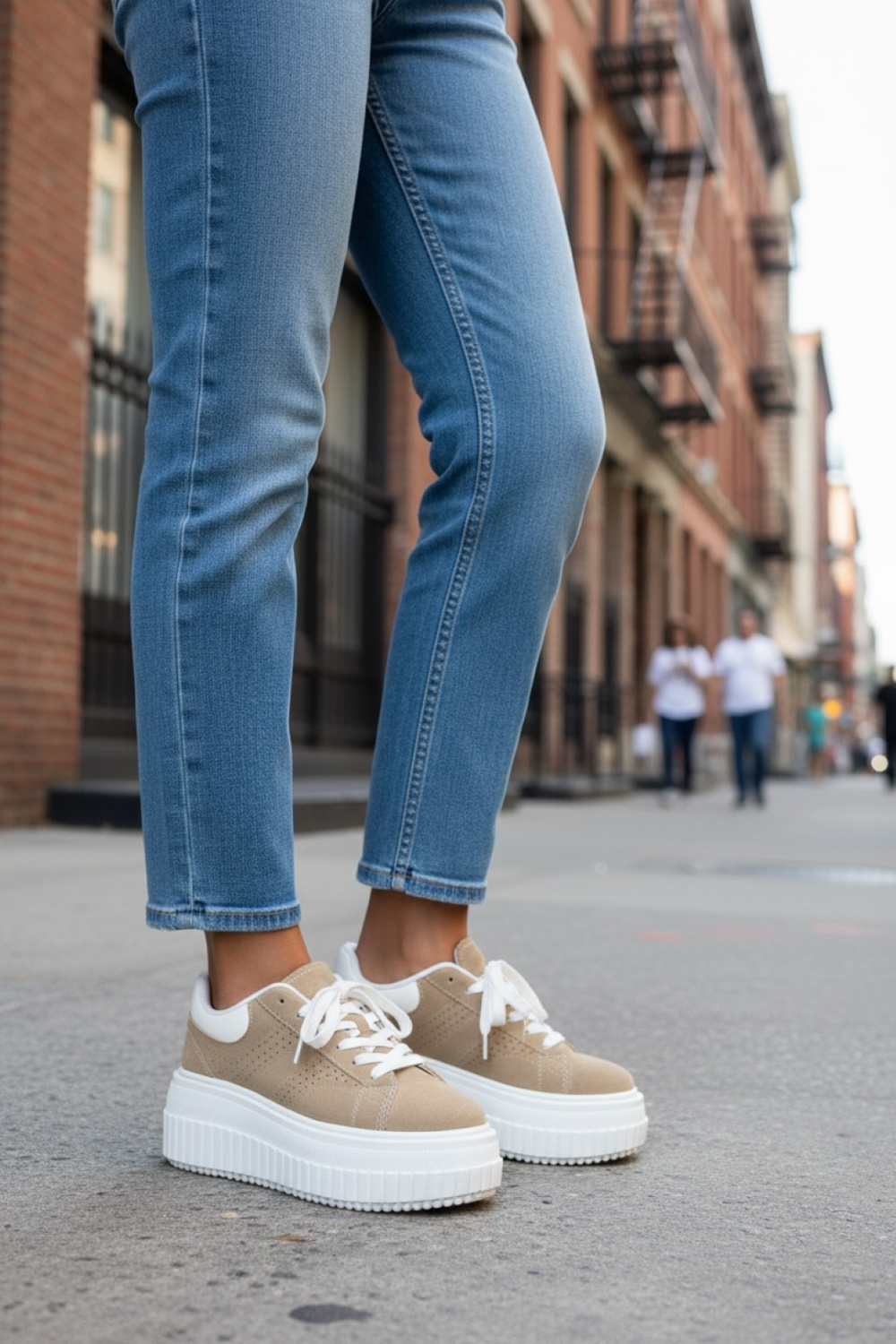 Adidasi dama casual albi ZH12