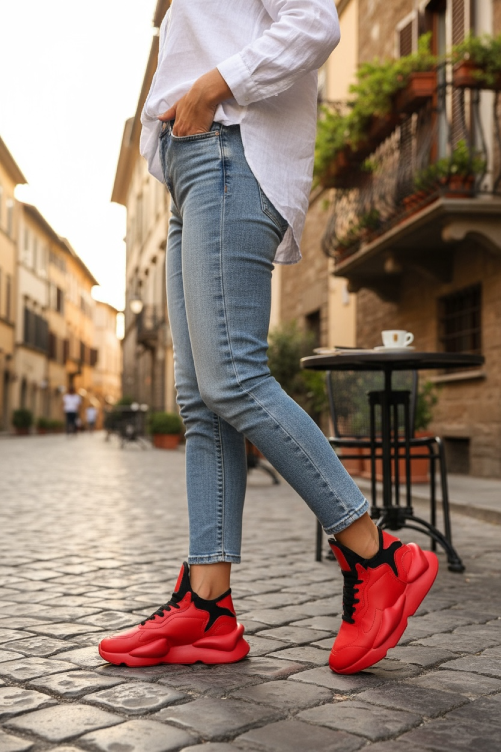 Adidasi dama casual, inalti, rosi H9