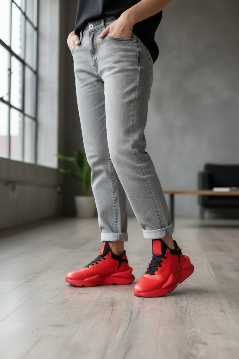 Adidasi dama casual, inalti, rosi H9