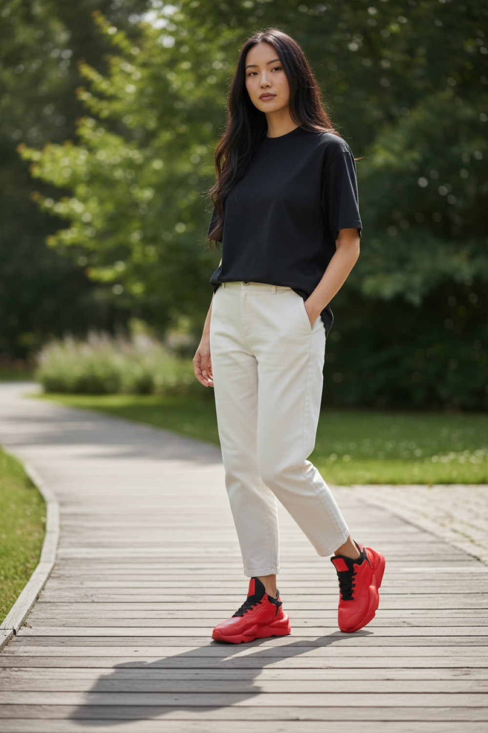 Adidasi dama casual, inalti, rosi H9