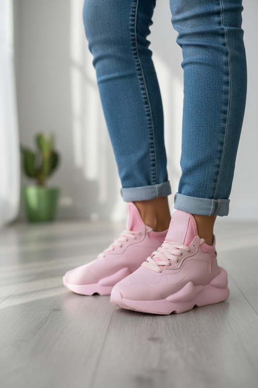 Adidasi dama casual, inalti, roz H9